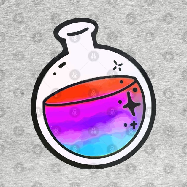 Colourful Round Bottom Flask Chemistry laboratory by labstud